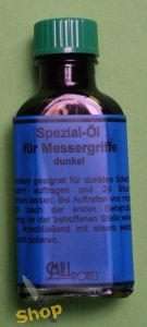 Holzpflege�l f�r dunkle Messergriffe