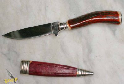 Linder Mini Jagdmesser Nicker mit Hirschhonrgriff Nr 2
