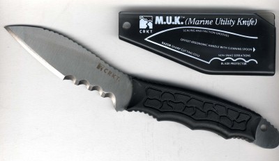 CRKT Columbia River Knife and Tool M.U.K. Blue Handle VEFF Comb