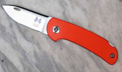 Reinhard M�ller MSP Backlock Knife G-10 orange