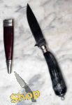 Linder Mini Jagdmesser Nicker Antilopenhorn Steckscheide Nr 6