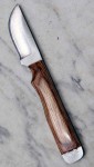 Anza Bastard Messer aus Feilenstahl, naturfarbener Griff