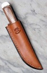 Anza Bastard Messer aus Feilenstahl, naturfarbener Griff