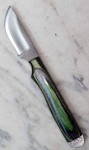 Anza Small Bastard Messer aus Feilenstahl, gr�ner Griff