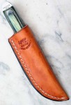 Anza Small Bastard Messer aus Feilenstahl, gr�ner Griff