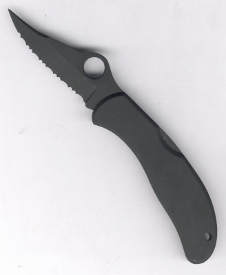 Spyderco CO1S Worker Allblack serrated
