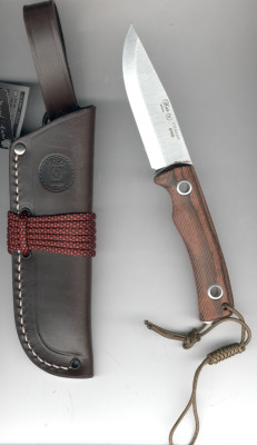 Nieto Jagdmesser Bushcraftmesser Chaman 146-B Scandi Bocote