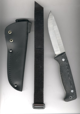 Peltonen Peltonen M07 Ranger Knife Fulltang Micarta FJP501 in schwarzer Lederscheide