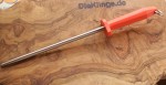 Friedrich Dick Wetzstab Polierstab glatt, Metall, roter Griff mit Klingenstop und Aufhngese 74691250R