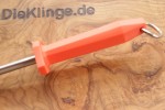 Friedrich Dick Wetzstab Polierstab glatt, Metall, roter Griff mit Klingenstop und Aufhngese 74691250R