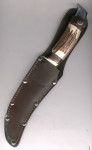 Linder 185115 Klassik Skinner Hirschhorngriff Kohlenstoffstahl blauer Karton, doppelvernhte Scheide, rar!