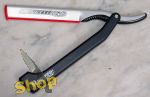Dovo Shavette Kunststoffgriff schwarz 201081, silberner Halter