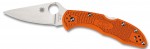 Spyderco C11FPOR Delica orange mit Flachschliffklinge