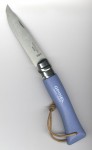 Opinel No 7 blau mit Lederriemen