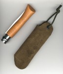 Lederbeuteletui fr Opinel No 7 und 8 passend
