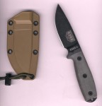 ESEE Knives ESEE 3PM-MB grauer Micartagriff Scheide Coyote Molleback