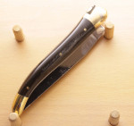 Klappmesser Forge de Laguiole 2 teilig Horn dunkel