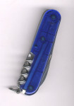 Victorinox Huntsman blue blau transparent 1.3713.T2
