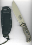 ESEE Knives RC 6 plain 6PTD-005, schwarze Scheide, Klinge braun