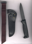 Peltonen Peltonen M07 Ranger Knife FJP003 Sissipuukko in schwarzer Lederscheide