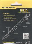 Nitecore NTK05 Tiny Titanium Skalpell Klappmesser