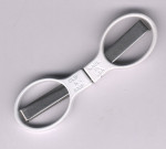 Slip N Snip Faltschere klein breite Spitze weie Griffe