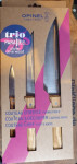 Opinel 3er Kochmesserset Parallele Olive