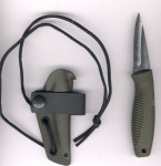 Peltonen M23 Ranger Cub FJP 307 Coyote Messer in grner Kydexscheide