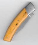 Au Sabot Baribal Klappmesser mit Wacholderwurzelholzgriff und Backen 434109